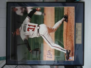 Greg Maddux Signed Framed 4 - Time Cy Young Winner 16x20 Photo Goldin Pc082
