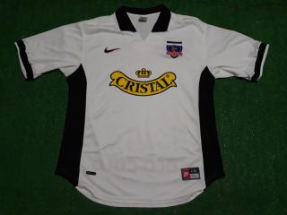 Vintage Nike 1997 1998 Chile Colo Colo Home Football Shirt Soccer Jersey L - Xl