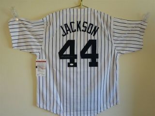 Reggie Jackson Signed Auto York Yankees Pinstripe Jersey Jsa Autographed