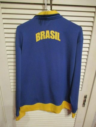 Brazil FIFA World Cup 2010 South Africa Full Zip Polyester Jacket Size L 2