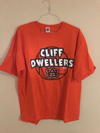 Vintage 90s Russell Athletic Auburn University Tigers Cliff Dwellers T - Shirt Xxl