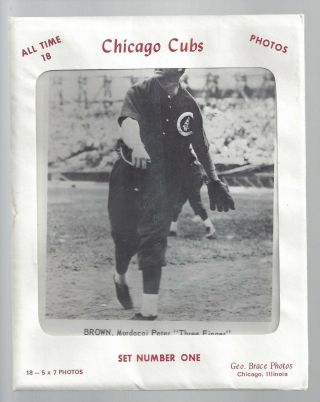 1960s George Geo Brace Chicago Cubs All Time Greats Picture Pack (18) Card Set