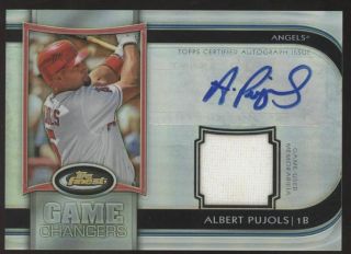 2012 Topps Finest Albert Pujols Game Changers Jersey Auto Autograph /5