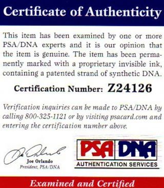 PSA/DNA ERIC TURNER BALTIMORE RAVENS AUTOGRAPHED - SIGNED 8x10 PHOTO - PHOTOGRAPH 26 5