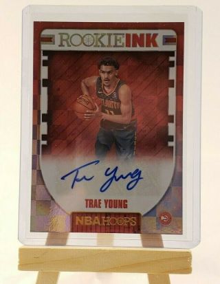 Trae Young Rookie Ink 2018 - 19 Nba Hoops Auto