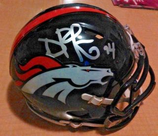 Domata Peko Denver Broncos Autographed Signed Football Mini Helmet
