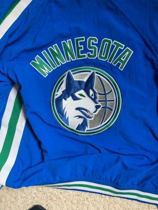 Minnesota Timberwolves Hardwood Classics Jacket by Mitchell & Ness Large Size 44 6