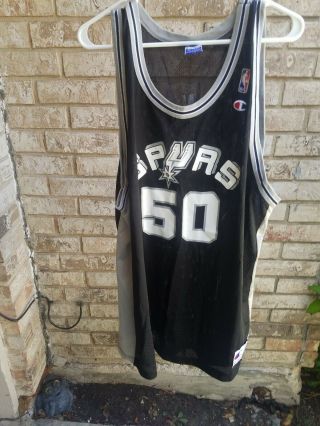 San Antonio Spurs Jersey Size 2xl Robinson 50 Black