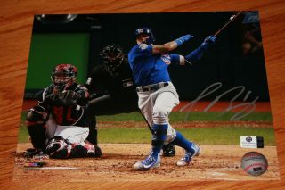 Javier Baez Chicago Cubs Signed Authenticated Autographed 8x10 Photo