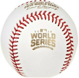 2016 World Series Rawlings Mlb Official Game Baseball Cubs,  Indians Boxed.