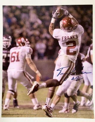 Trey Franks Autographed Photo Ou Oklahoma Sooners Football Wide Receiver 2