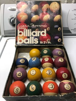 Willie Mosconi Billiard Balls