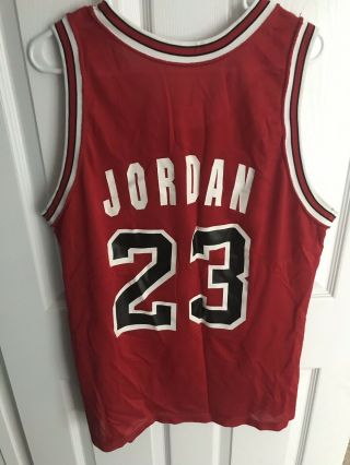 Vintage Chicago Bulls 23 Michael Jordan NBA Champion Jersey Size 44. 5