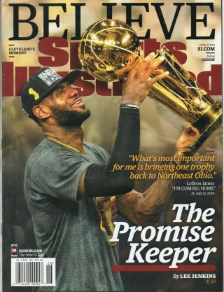 Lebron James / Cavaliers " The Promise Keeper " Sports Illustrated