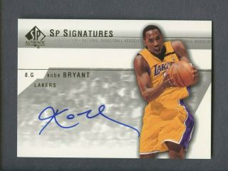 2004 - 05 Sp Authentic Kobe Bryant Signed Auto Los Angeles Lakers