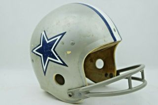 Vintage Rawlings Dallas Cowboys Football Helmet Hnfl - N Size L Youth Usa Made