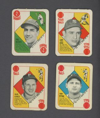 1951 Topps Red Back Baseball Complete Set (54) W/ Berra Feller W/ Variation