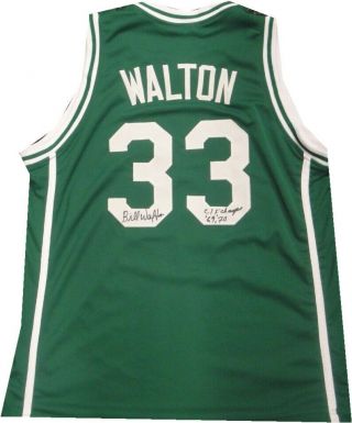 Bill Walton Signed Autographed Jersey Boston Celtics Helix High School Jersey