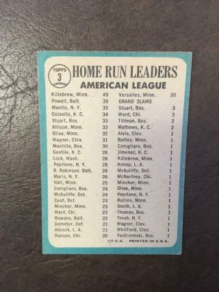 1965 Topps Mickey Mantle baseball card Yankees 3 Vintage 2