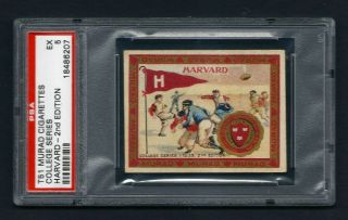 Psa 5 Harvard University Football Card 1910 T51 Murad Cigarettes (2nd Edition)