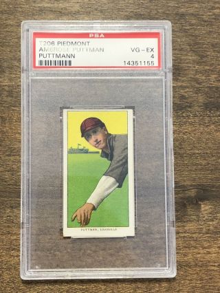 1909 - 11 T206 Ambrose Puttman Psa 4 Vg Ex