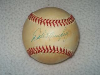 Dale Murphy Autographed Signed Nl Bill White Baseball Braves Phillies