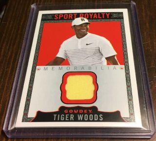 2018 Upper Deck Goodwin Champions Goudey Sports Royalty Tiger Woods Relic Ssp