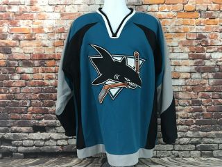 San Jose Sharks Jersey Size Xl Koho Nhl Sewn Hockey (252)