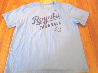 Nike Mlb Kansas City Royals Light Blue T - Shirt Size Xl