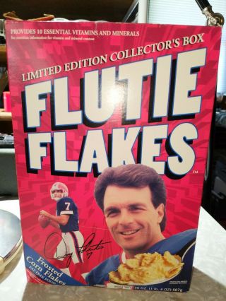 Flutie Flakes Limited Edition Collector’s Box Cereal 1999.