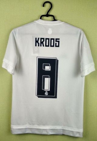 Toni Kroos Jersey Real Madrid Small 2015/2016 Home Shirt Men 
