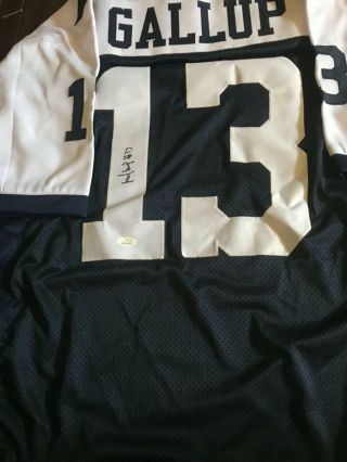 Michael Gallup Autographed Dallas Cowboys White Jersey Jsa Witnessed