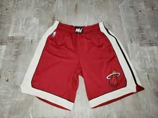 Adidas Authentic Miami Heat Athletic Team Basketball Shorts Mens Xl,  2