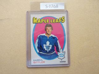 Vintage Hockey Card O Pee Che 1971 Darryl Sittler Toronto S1768