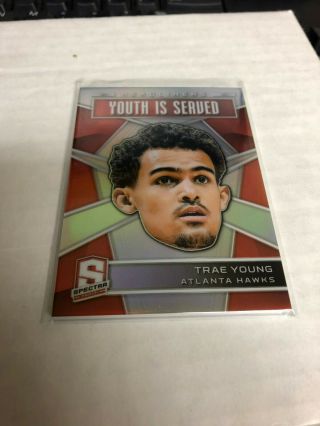 2018 2019 Panini Spectra Trae Young Headliners Youth Is Served Hawks Rookie Rc