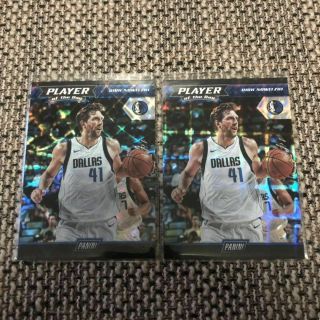 2 Lot！true 1 Of 1！17 - 18 Panini Player Of The Day Basketball Dirk Nowitzki 1/1 ！