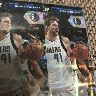2 Lot！True 1 of 1！17 - 18 Panini Player of the Day Basketball Dirk Nowitzki 1/1 ！ 2