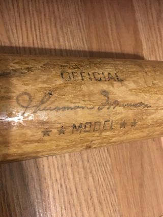 Dontaed By York Yankees Official Thurman Munson Model 1970’s Bat