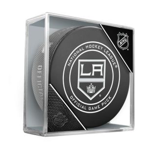 La Kings Nhl Official Game Puck W/cube