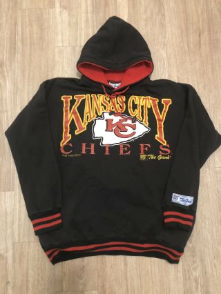 Vintage Kansas City Chiefs The Game Black Hoodie Size M (1993)