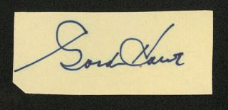 Gordie Howe Hof Detroit Red Wings Hand Signed Autograph Auto Cut Signature