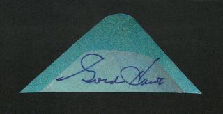 Gordie Howe Hof Detroit Red Wings Signed Autograph Auto Cut Signature