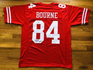49ers Kendrick Bourne Signed Custom Jersey Beckett Bas F80721