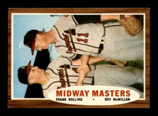 1962 Topps 211 Midway Masters Nm/nm,  X1642553