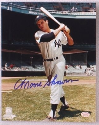 Moose Skowron Signed York Yankees 8x10 Color Photo W/ Sop