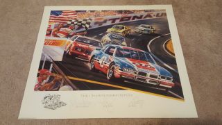 Poster Print The Championship Pettys Signed Autographed Richard Lee Kyle Nascar