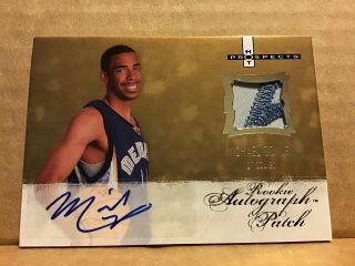 2007 - 08 Fleer Hot Prospects 128 Mike Conley Jr.  Jersey Patch Rookie Auto