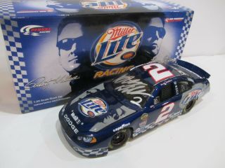 2004 Rusty Wallace Signed 1:24 Nascar Miller Lite Diecast Car Larry Dixon Can