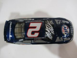 2004 RUSTY WALLACE signed 1:24 NASCAR MILLER LITE DIECAST CAR larry dixon can 7