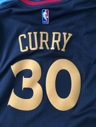 CURRY Golden State Warriors CHINESE YEAR Adidas SWINGMAN Jersey Sz.  L 2